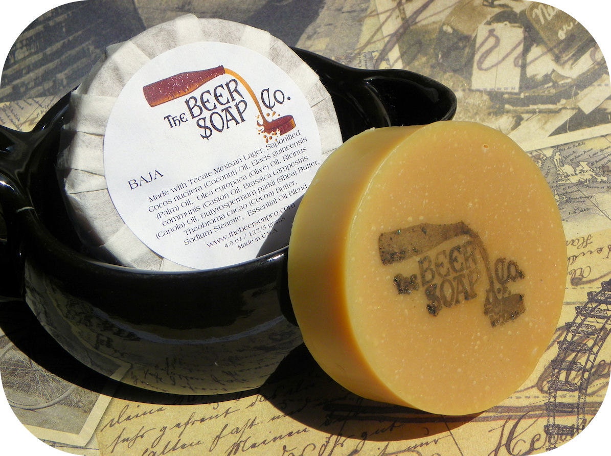 Handmade Soap Gifts For Men - Baja Beer Soap - Made With Tecate Mexican Lager
