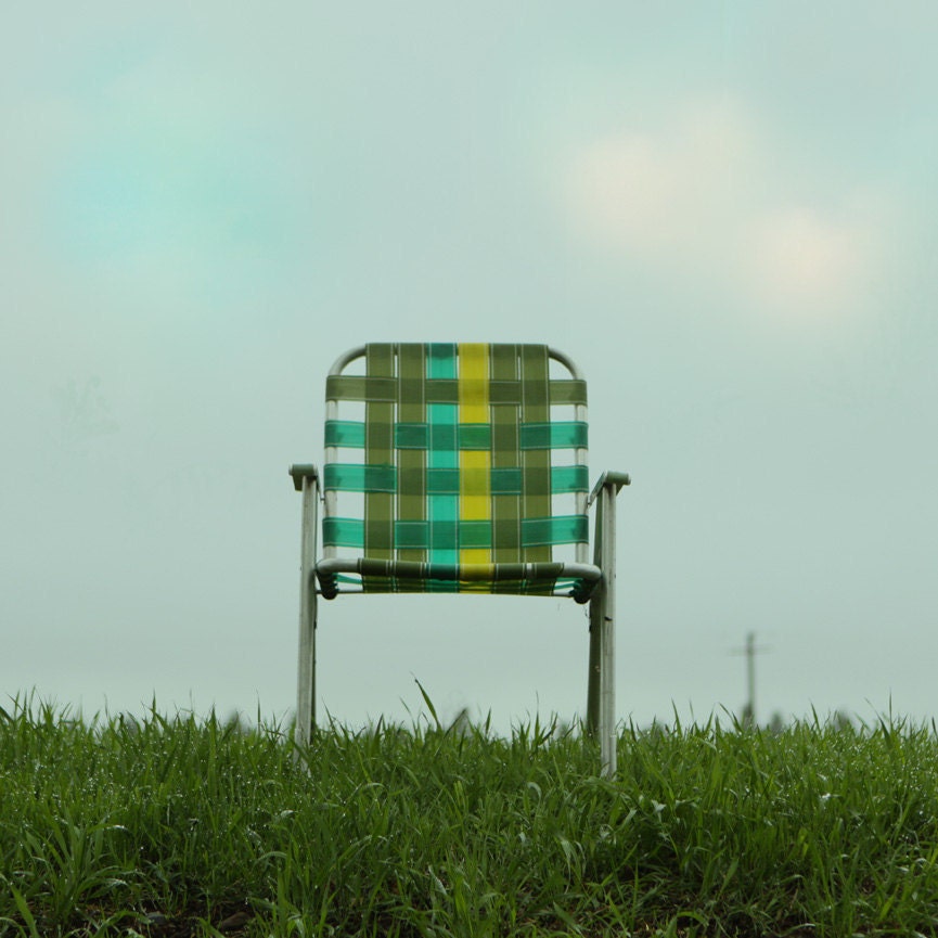 Mid Century  Chair Photo  8x 8 Lawn Chair Fine Art Photograph