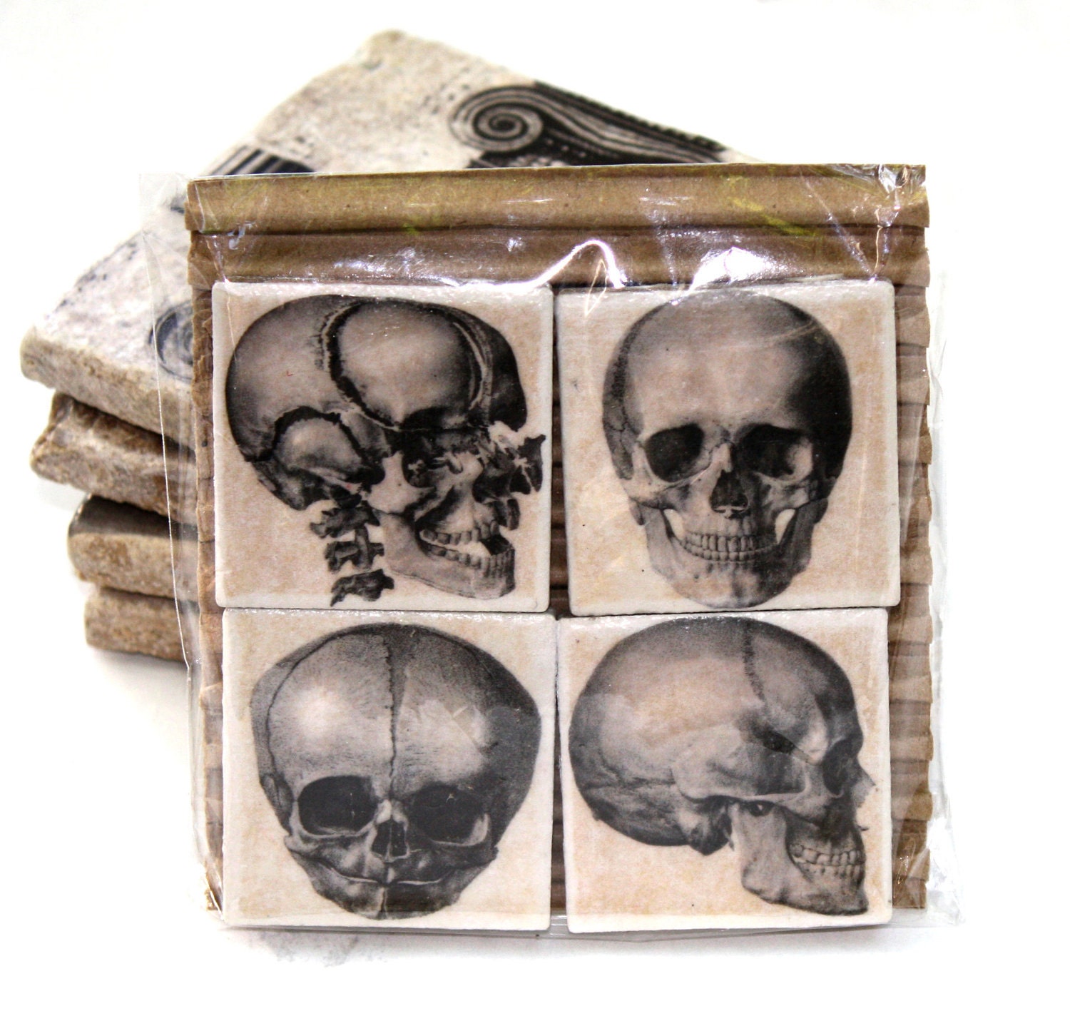 Skull Magnet Set. 4 Different Skulls   High Quality SUPER SALE were 15.00 now 10.00