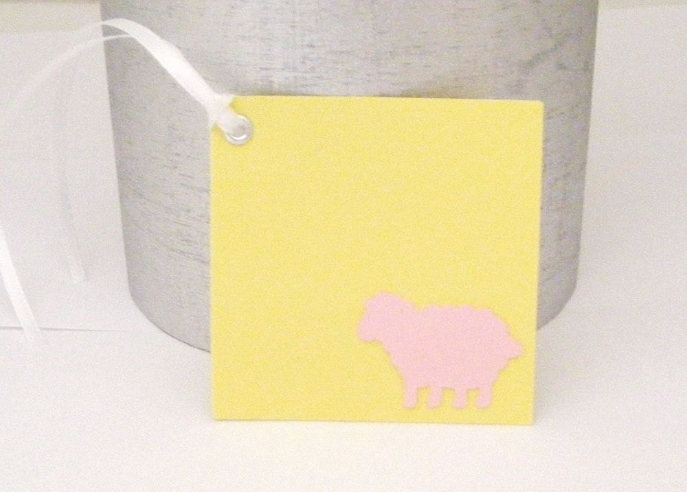Yellow Sheepie Gift Tags