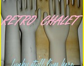3pc Shabby Porcelain Glove Mold SALE Mediums and Larges  Instant Collection of glove molds industrial salvage twenty five percent off
