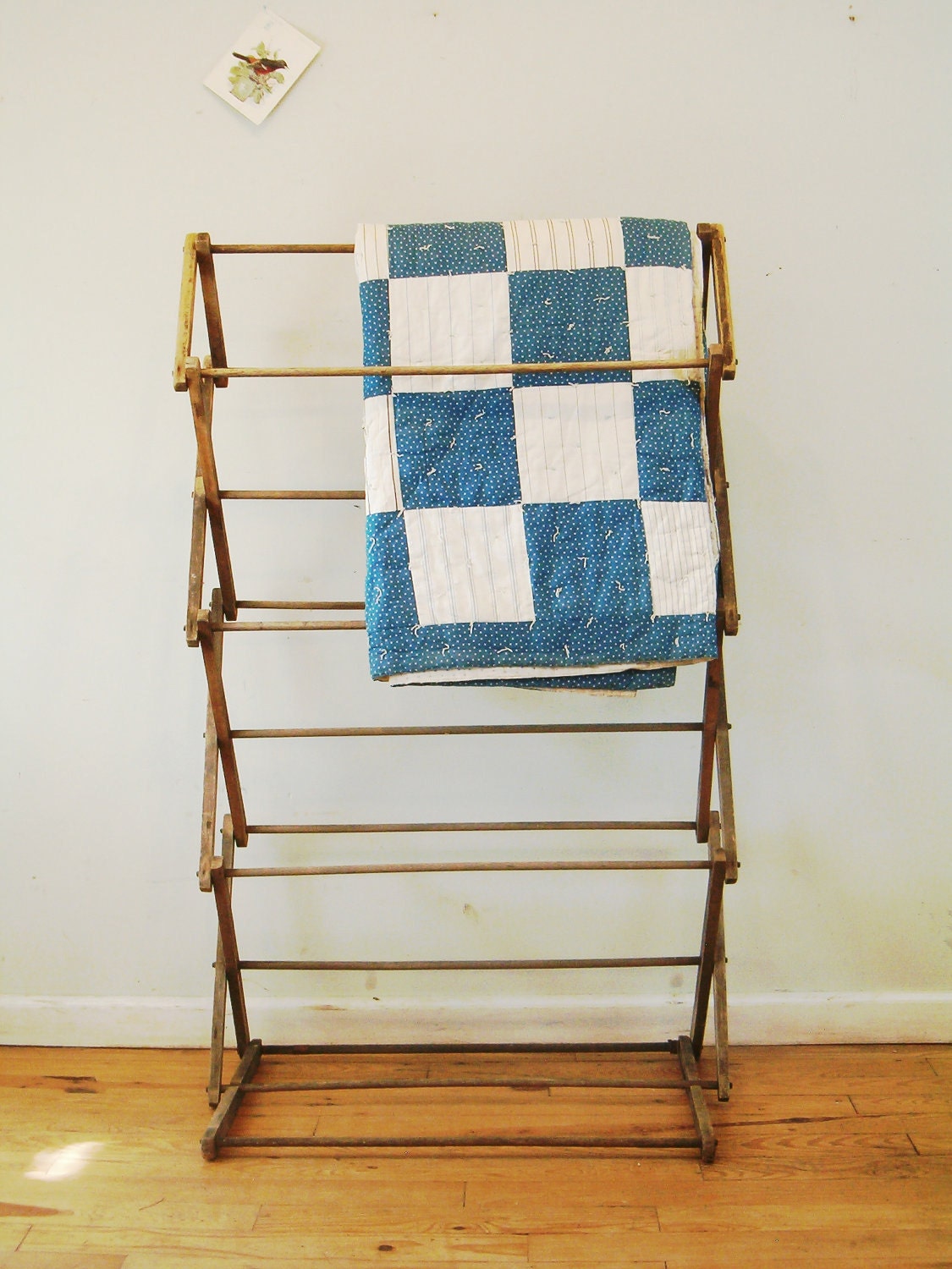 circa 1930 patchwork quilt with stars and stripes