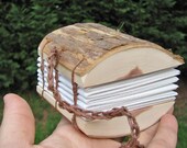 Mini Rustic Natural Bark Cedar Wood Address Book or Journal by Tanja Sova