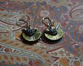 Silver, Brass and Bronze Bird Earrings