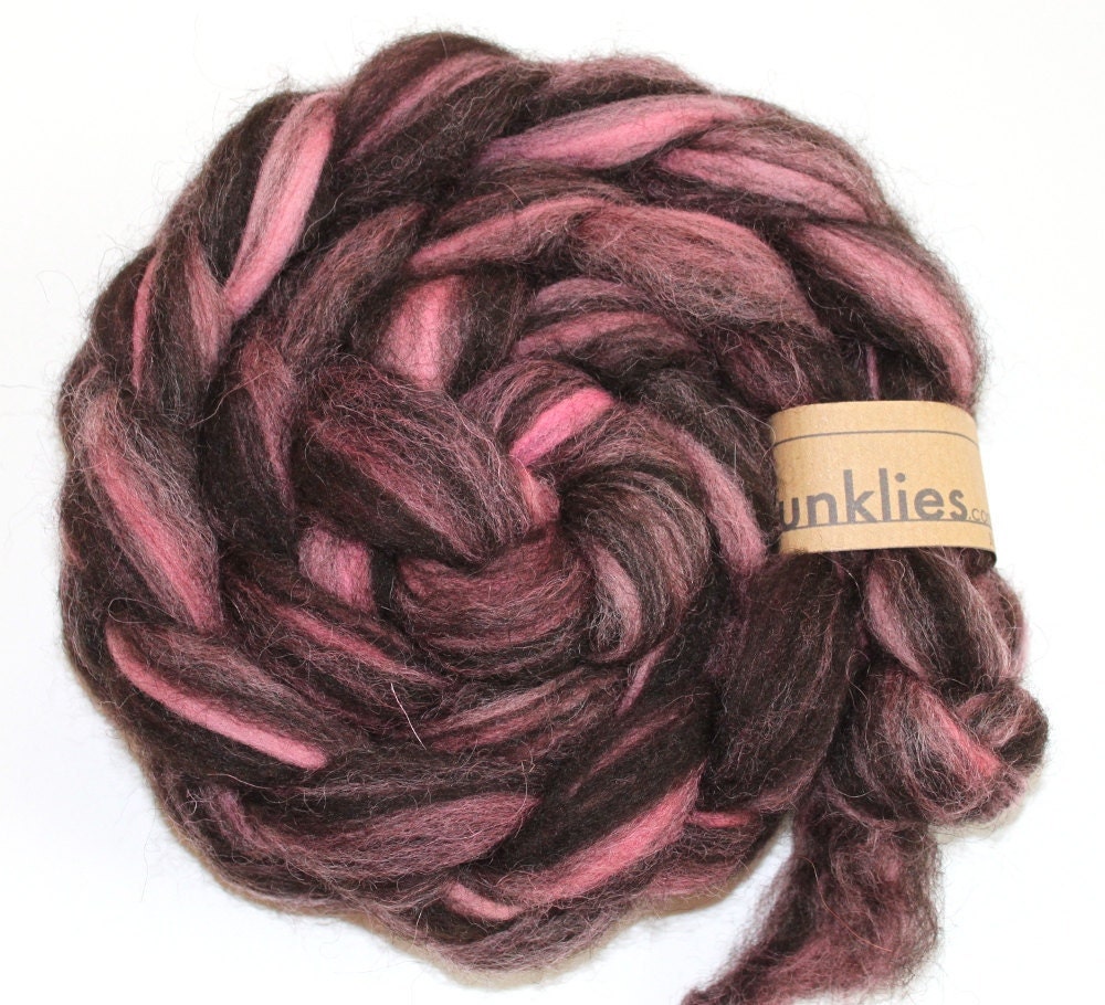 Kettle Dyed Jacob Humbug Wool Top 100g