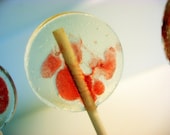 Rorschach(Strawberry) Swirl  Lollypops- One Dozen(12)