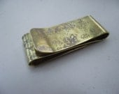 Brass Money Clip  Double Sided----S Shape Antique Finish with Your Choice of Texture