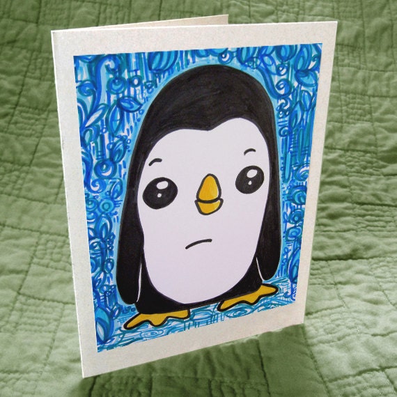Pam the Penguin Greeting Card