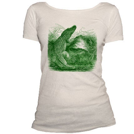 THE GREATER GATOR - Organic Cotton Scoop Neck Tshirt