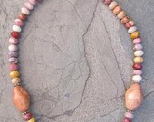 Shoreline Beads: Handmade Stone Bead Necklace