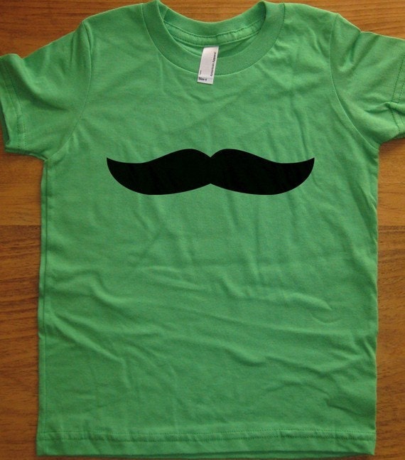 Mustache Shirt / Mustache Tshirt / Moustache Shirt / Moustache Tshirt - 5 Colors - Kids Tshirt Sizes 2T, 4T, 6, 8, 10, 12 - Gift Friendly