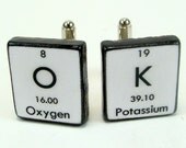 Chemistry Custom Periodic Table Cufflinks