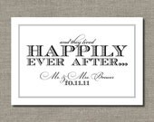 Happily Ever After - Printable Wedding Poster, Car Sign, or Guest Book Sign by Flair Designery Il_170x135