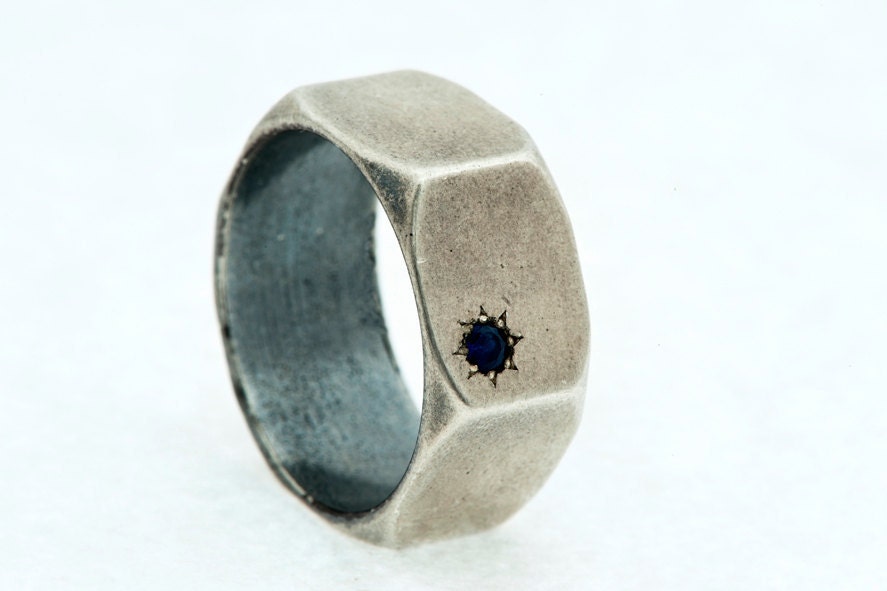 Big Nut Silver Ring