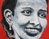 Ayaan Hirsi Ali 8X10 Original Oil Painting - 100% proceeds for charity