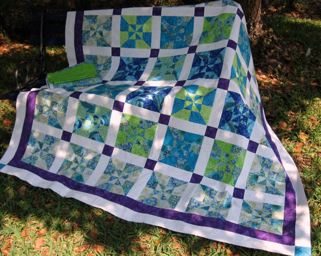 Double Pinwheel Quilt - Calypso