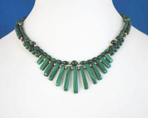 Malachite necklace