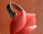 Coral Tulip Ring