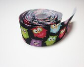 Owl Ribbon 1 yard grosgrain ribbon