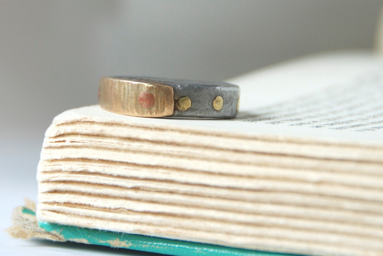 Wedding Ring Men's Rustic Hand Forged Antique Barn Nail