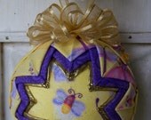 Firefly Handmade Quilted Fabric Ornament Lightening Bug
