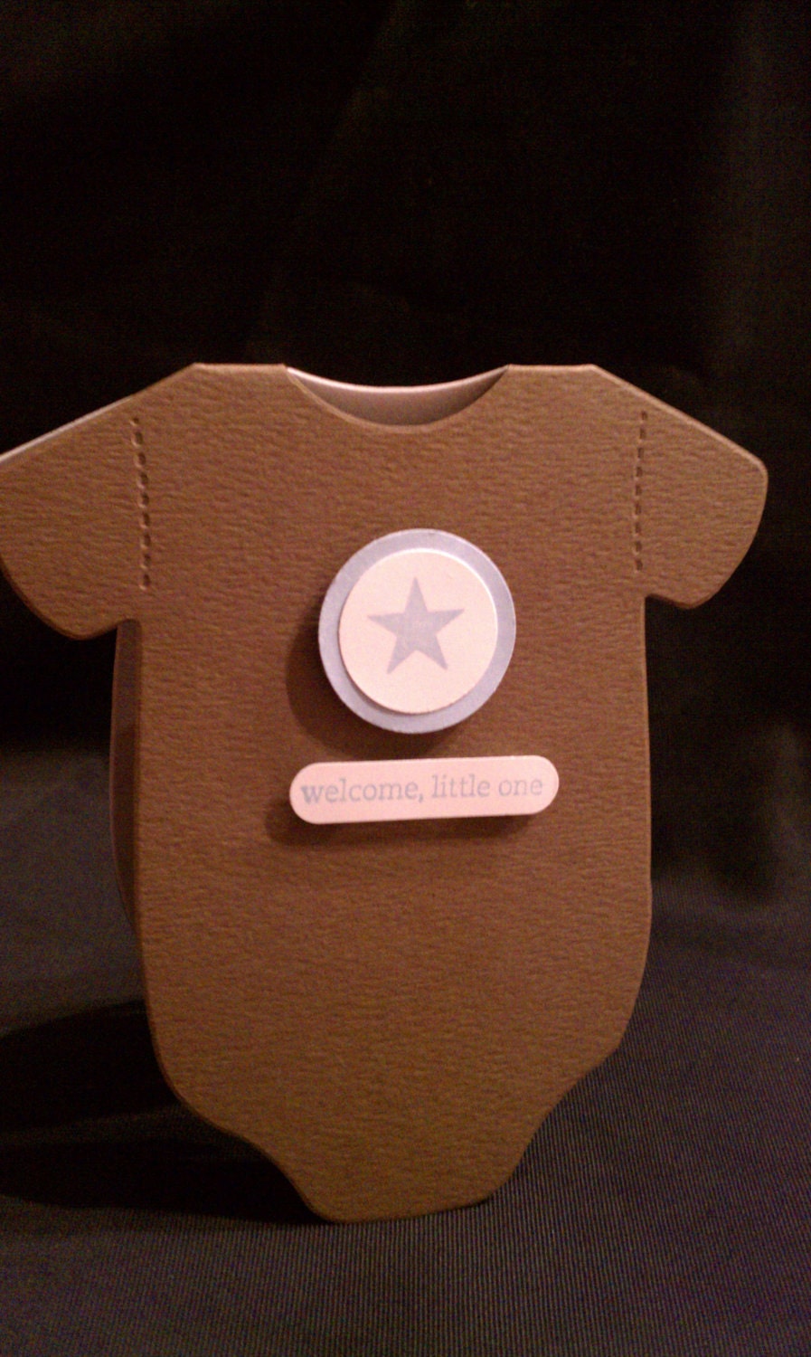 Welcome Little One - Onesie Baby Card (Boy)
