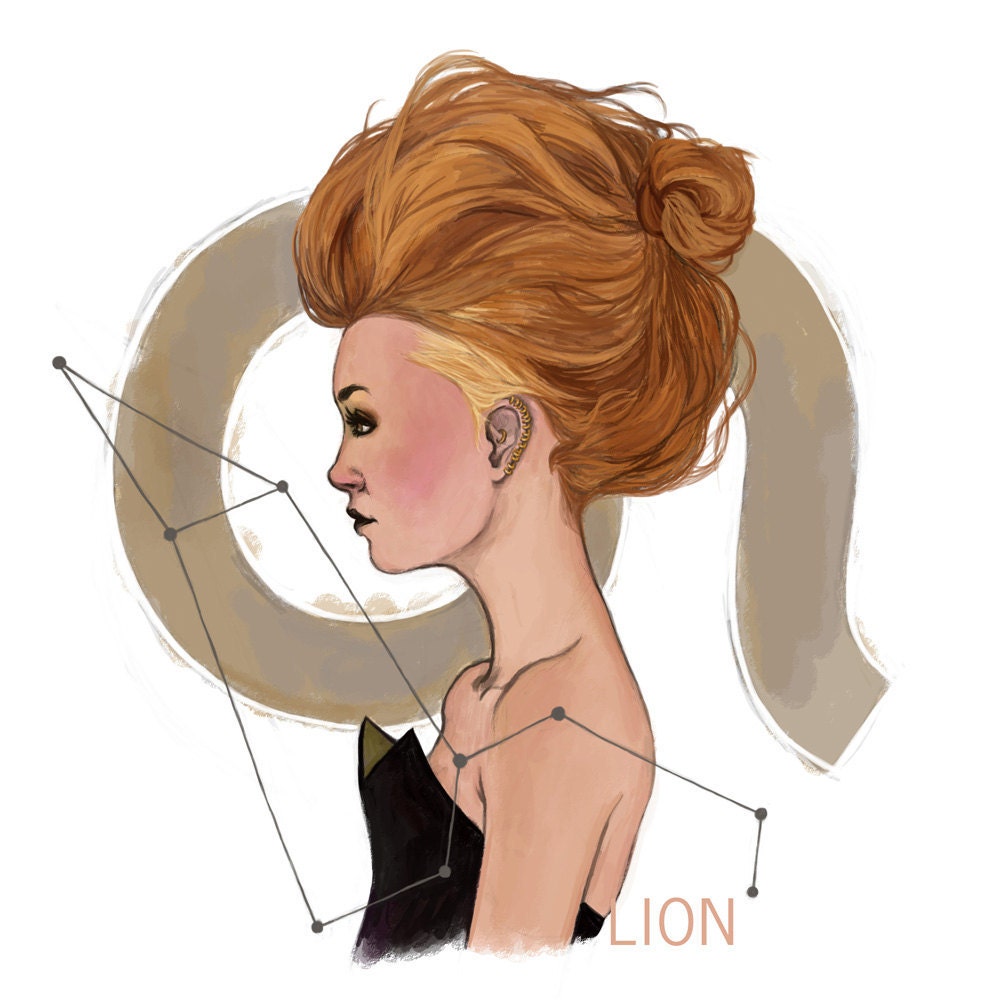 Leo - Lion // Zodiac Sign 8x10 Print
