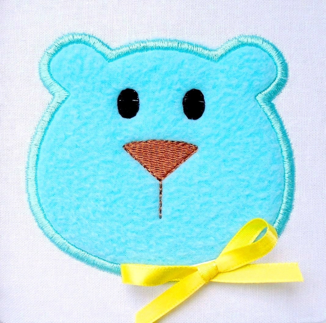 Bear Softie Head Machine Embroidery Design Applique 4x4 and 3x3