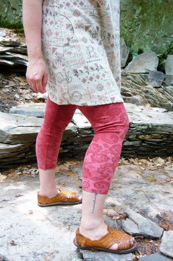 garnet rib leggings