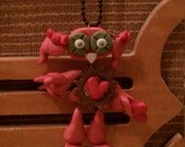 I love you robot necklace