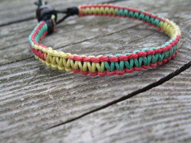 Rasta Hemp Bracelet