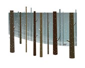Snow landscape print - A3 Dear Winter - giclee print - fine art paper