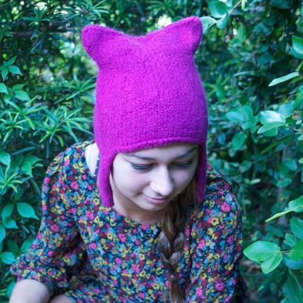 Lightly Felted Cat Hat