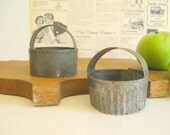 Tin Cookie or Biscuit Cutters with Handles Vintage Oxidation Patina by RollingHillsVintage on Etsy