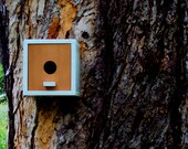 Danish Modern Birdhouse Cube in Redwood by Nathan Danials