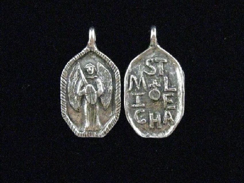 Handmade St. Michael Medal: Patron of Police, Soldiers, and Paratroopers