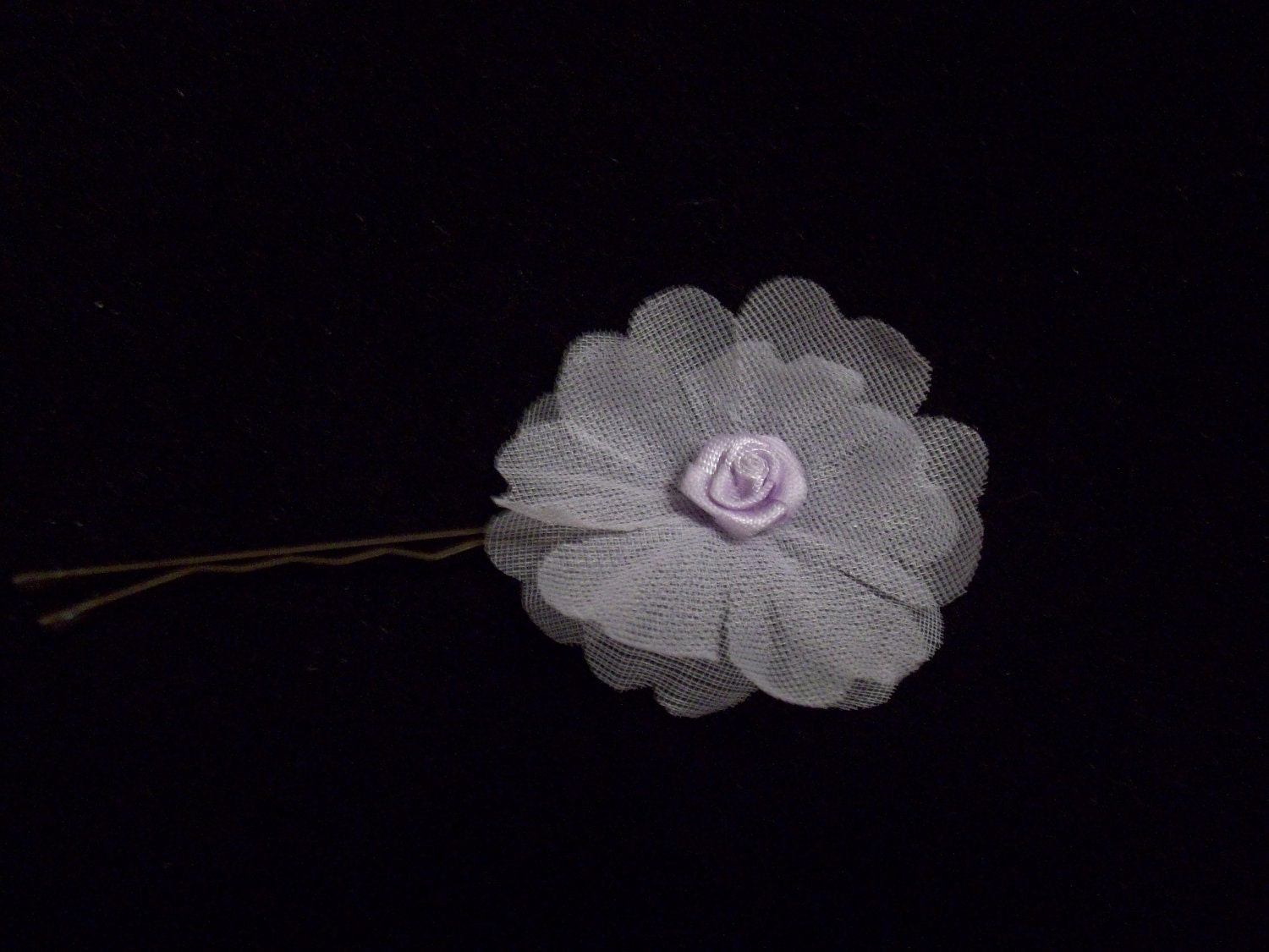 Lacy Lilac Bobby Pins - set of 7