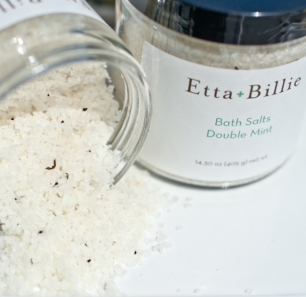 SALE - Double Mint Natural Spa Bath Salts Organic Ingredients