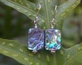Ocean Ripples Paua Shell Earrings