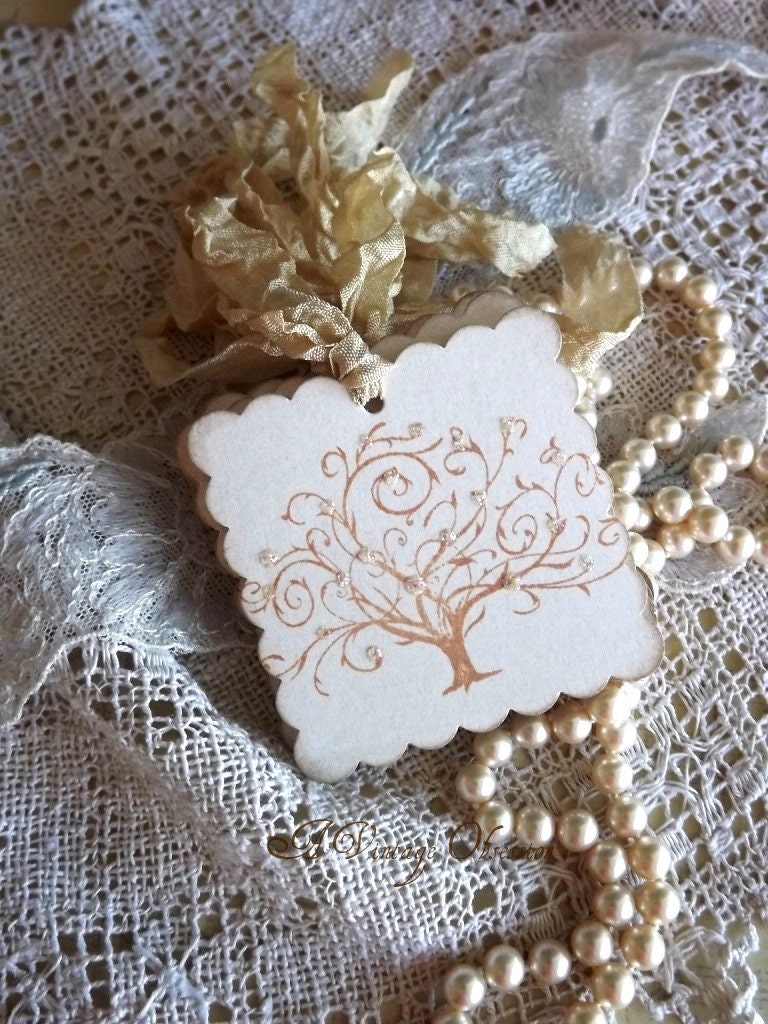 Wedding Tree Wish Tags Handmade byavintageobsession on etsy
