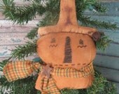 Primitive Halloween or Harvest Scarecrow Ornie