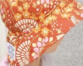 Kyoto Floral - Curry Floral Reversible Sun Hat SMALL