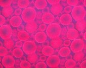 Red starburst cotton fabric 22 inch piece