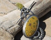 Golden Prayers - Sterling Silver Necklace