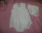 Infant Dress,White Cotton Eyelet,3mo,6mo,12mo,18mo,24mo,