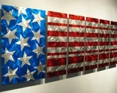 Modern Metal Art Home Decore American Flag by J Replogle
