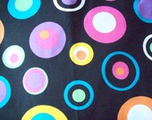 Multi color bubbles cotton fabric 1 and 1/2 yards piece