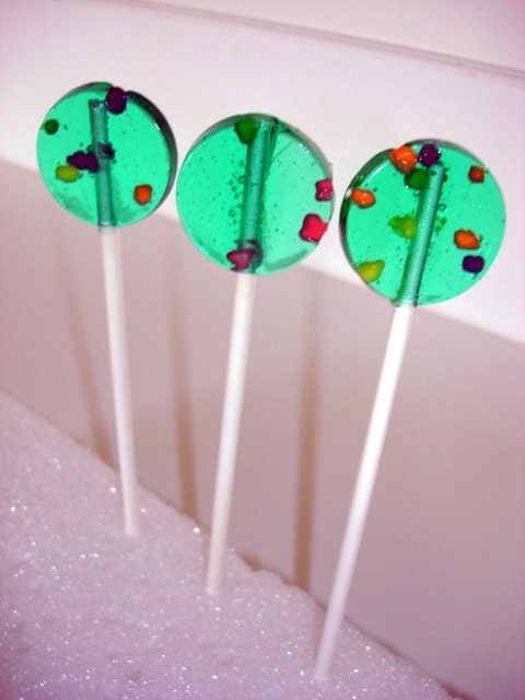 Bubble Gum and NERDS  lollypops-  One Dozen(12)