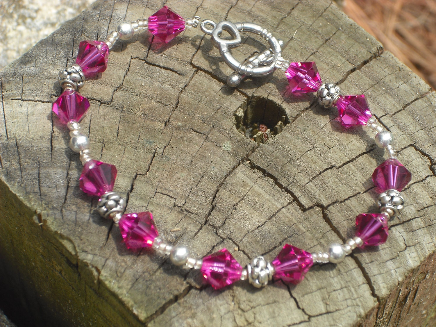 Pink Swarovoski Crystal Bracelet