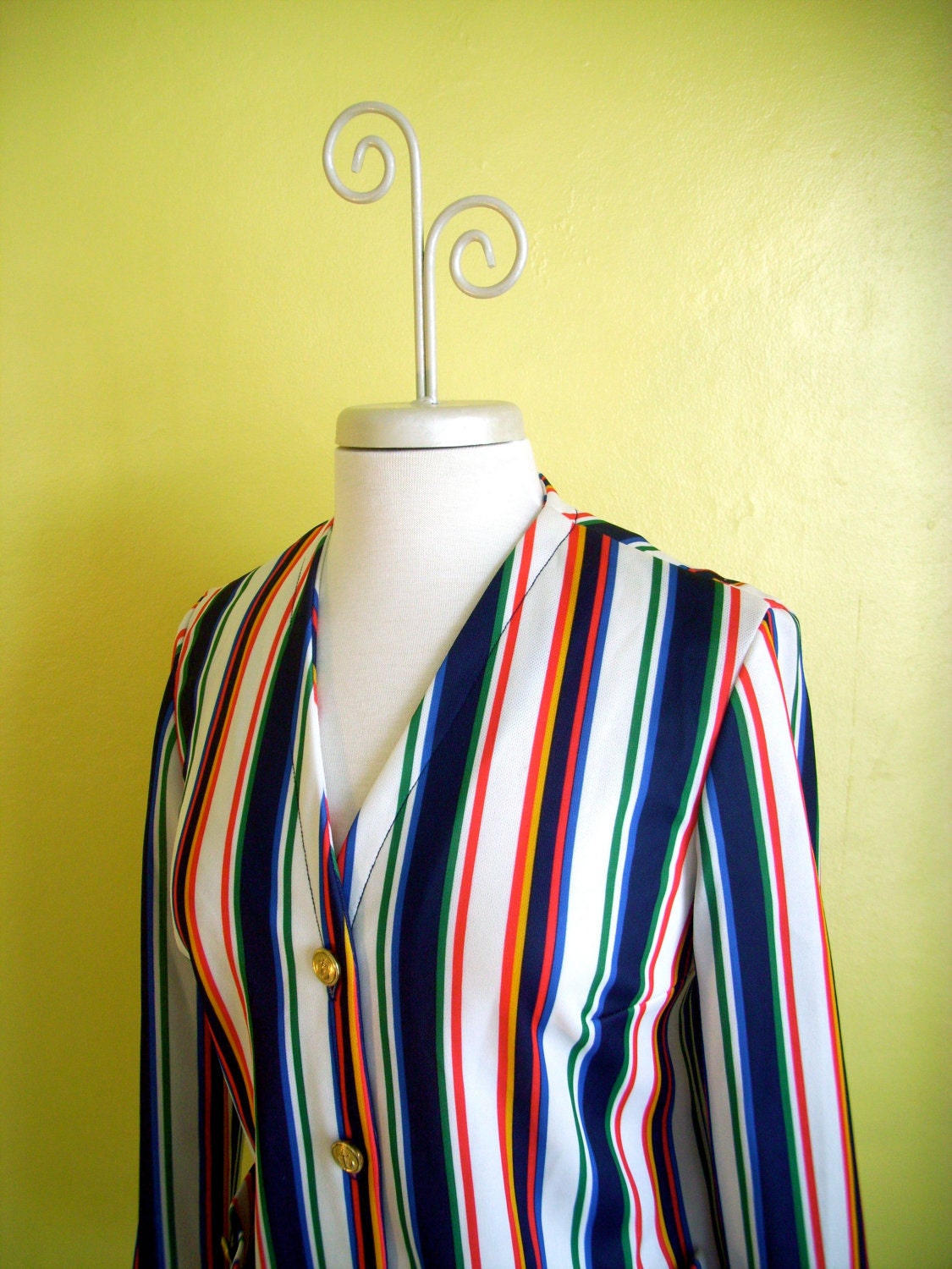 1970s Ahoy Matey Nautical Jacket Size 10 Vintage